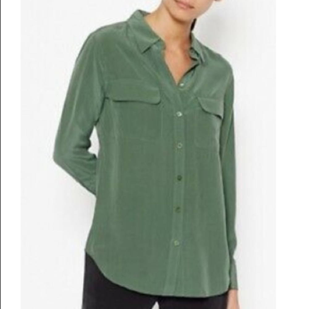 Equipment silk shirt